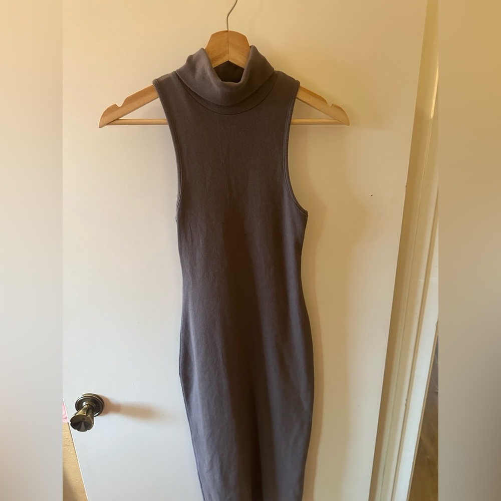 Zara Gray Sleeveless Mini Dress